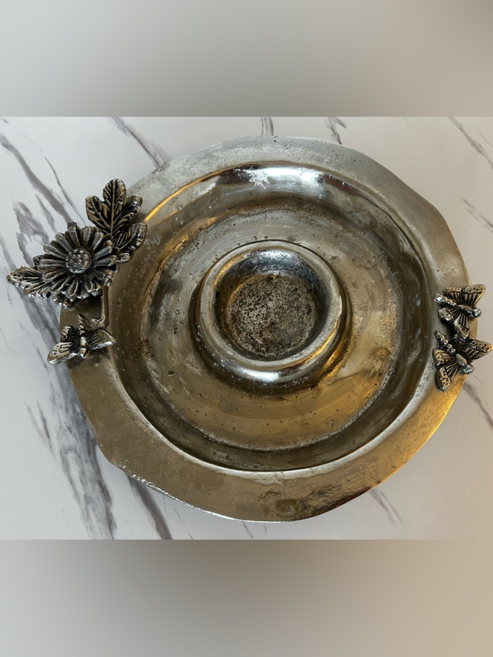 Vintage Metal Serving Platter